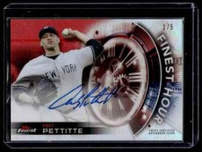 2018 Topps Finest Hour Red Andy Pettitte Auto /5 New York Yankees #FHA-AP