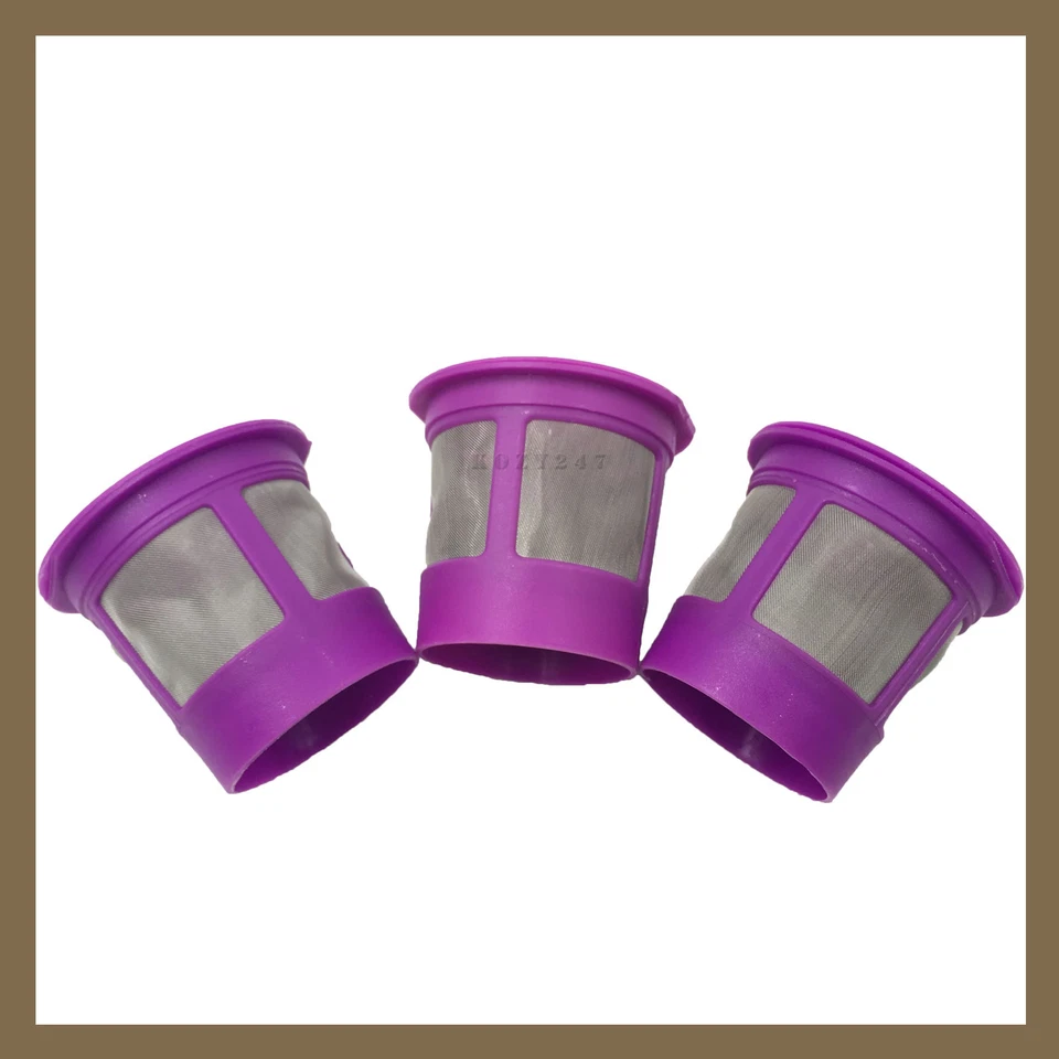 3 Keurig 2.0/1.0 Reutilizável Recarregável Único Filtro de Malha de Substituição de Café K-Cup - Imagem 1 de 1