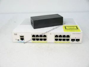 Switch Cisco C1000-16P-E-2G-L a 16 porte Full PoE 1G SFP con PWR *1 ANNO DI GARANZIA* - Foto 1 di 1