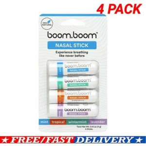 Paquete de 4 aceites esenciales de barra nasal que mejoran la respiración aumenta el enfoque NUEVO/ - Imagen 1 de 9