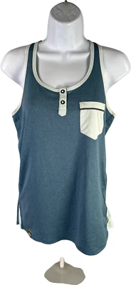 Camiseta sin mangas deportiva Pearl Izumi para mujer azul espalda deportiva - M Foto 1 de 3