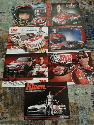 Nascar Greg Biffle Lot of 7 Post/Hero Cards Cover
