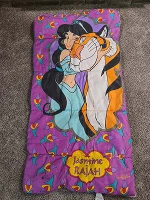 Saco de dormir de colección Disney Aladdin Princesa Jazmín y Rajá 28,5 X 54 Películas Foto 1 de 4