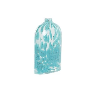 Jarrón DKD Home Decor Azul Cristal Mediterráneo 12 x 7,5 x 21,5 cm - Imagen 1 de 2