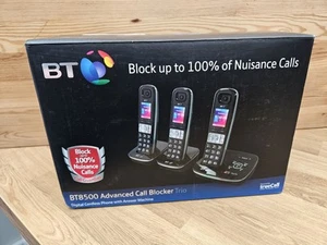 NEW BT 8500 Trio Triple Cordless Phone - Answer Machine & Advanced Call Blocking - Zdjęcie 1 z 9