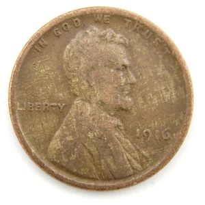 1916 Good+ Lincoln Wheat Cent Actual Coin Pictured FAST FREE SHIPPING! C28 - Picture 1 of 2