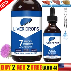 30ml Liver Drops Liver Liquid Drops 7 Special Compounds Ultra Absorption - Picture 1 of 12