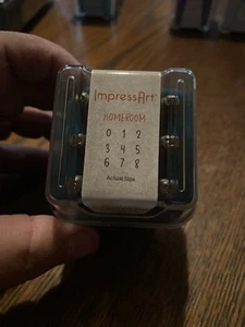Impressart Metal Stamp Homeroom 3mm 9pc Numbers - Picture 1 of 2