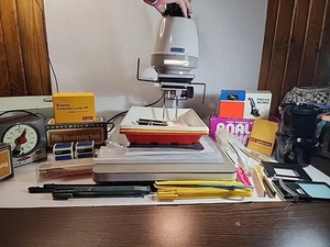 Vivitar E34 Photo Enlarger w/ Dark Room Enlarging Developing Equipment SEE DESC! - Picture 1 of 24