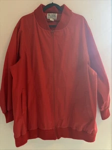 Vintage Blair Bomberjacke 60er Rot 2X Retro Reißverschluss - Bild 1 von 8