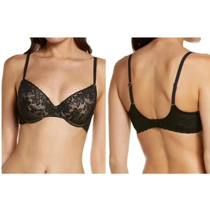 Natori Sheer Glamour Full Fit Contour BH Gr.36C Schwarz Bügel Spitze 731252 - Bild 1 von 11