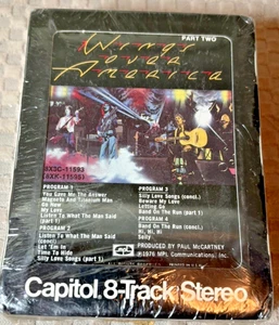 PAUL McCARTNEY & WINGS Wings Over America TWO 8 Track TAPE SET Factory Sealed - Picture 1 of 4