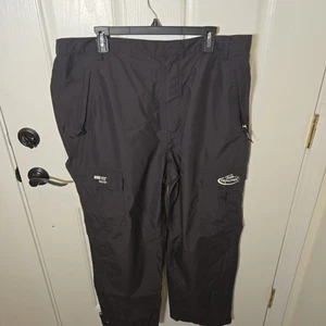 Real Tree Gore-tex Paclite Pants Mens XXL Black Rain Hunting Fishing Nylon - Picture 1 of 10