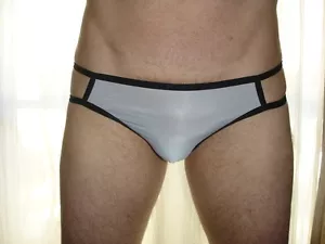 Déstock Tonga mini slip gris NEOFAN taille L sexy Ref /Air02 - Imagen 1 de 7