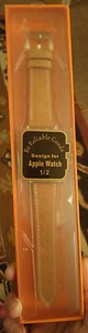Apple watch Marge Plus Leather Replacement Tour Strap with Adapter Clasp - Picture 1 of 4