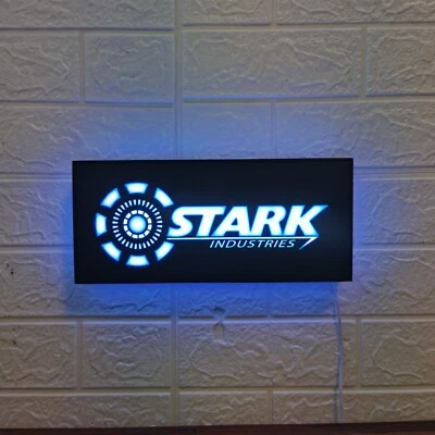 Caja de luz LED Stark Industries | Regulable y alimentado por USB | Marvel Avengers Home - Imagen 1 de 4