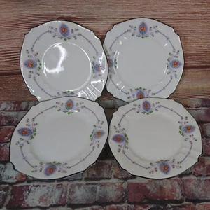 4 x COLLINGWOOD BONE CHINA SIDE PLATES Tea Plates Sandwich Plates - Picture 1 of 5