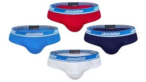 Wonderjock Bare AussieBum Briefs/Underwear in Red, Navy, Blue and White - Picture 1 of 6