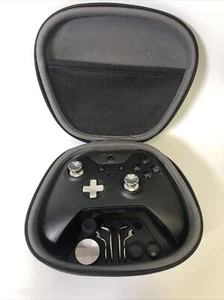 AS IS Microsoft Xbox One Elite Series 1 Black Controller- FOR PARTS/REPAIR/READ - Afbeelding 1 van 6