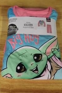 The Mandalorian The Child Baby Yoda Girls 2-piece Pajama Set-6-6X-NWT - Picture 1 of 2