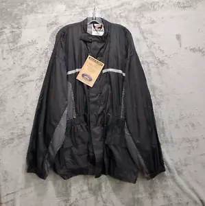 River Road Motorrad Regenjacke Herren 3XL schwarz wasserdicht High-N-Dry Full Zip - Bild 1 von 20