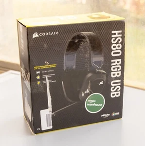 Corsair HS80 RGB USB Gaming-Headset mit Dolby Audio 7.1-Surround-Sound - Bild 1 von 9