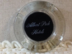 Vintage Albert Pick Hotels Glass Ashtray - Picture 1 of 3