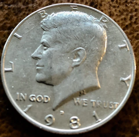 1981 - D 50C Kennedy Half Dollar, Circulated Cover
