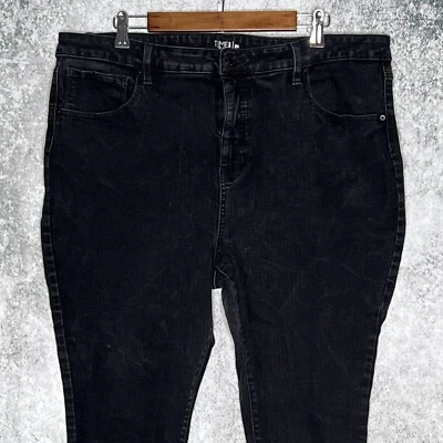 Time and Tru Mujer Adelgazante Alto Elevación Vaqueros Ajustados PLUS Talla 24 Elástico Carbón Foto 1 de 4