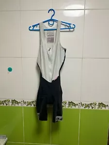 ASSOS T.LAALALAI Women's Black & White Cycling Bib Shorts suit Size L - Picture 1 of 10