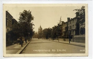 (Gc9472) RPPC, Churchfield Road, EALING, Middlesex, London c1910 - Picture 1 of 4