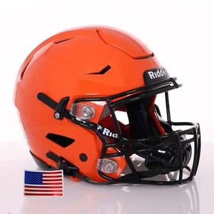 Riddell SpeedFlex ADULT Helmet - Black SF-2BD Facemask + US Helmet Flag Decal - Picture 1 of 76