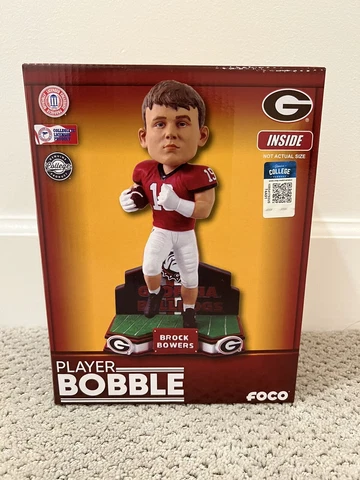 Brock Bowers Georgia Bulldogs Football Student Athlete Bobblehead New NIB. #/72 Cover