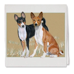 Basenji Decorative Cotton Kitchen Dish Towel, Pet Gift - Picture 1 of 1