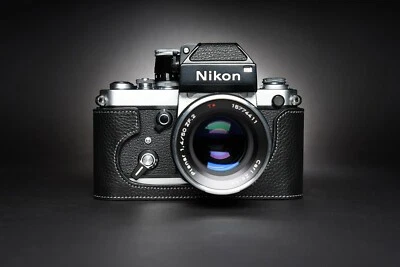 Real Leather Half Camera Case Bag Cover for Nikon F2 F2A F2AS F FA - image 1 of 4