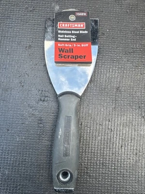 "Raspador de pared Sears Craftsman EE. UU. Nos agarre suave 94816 hoja de acero inoxidable 3"" rígido"  Foto 1 de 4
