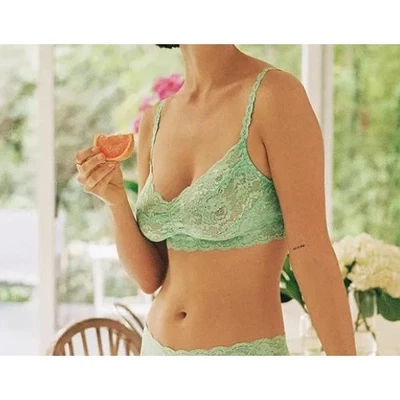 Cosabella NSN Curvy Sweetie мягкий бюстгальтер кружевной нильский туман XS новый с Ярлыками - Изображение 1 из 4