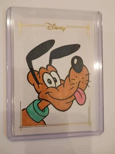 2025 Topps Chrome Disney Pluto Sketch Card 1/1 Artist Chenduz GREAT PRICE! - Picture 1 of 4