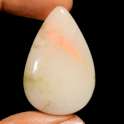 35.5 Ct Natural Aventurine Pear Cabochon Loose Gemstone For Jewelry 37X21X5 mm - Image 1 of 3