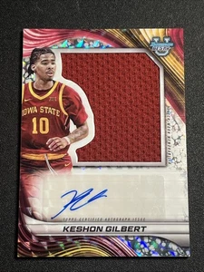 2024-25 Bowman University Best Keshon Gilbert Jumbo Parche Automático #PJRA-KG 3 Colores - Imagen 1 de 2