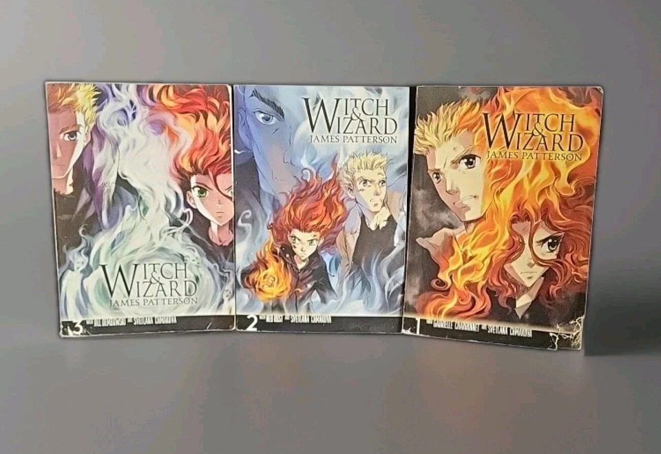 Лот из 3 Ведьма и волшебник (1-3) манга Джеймс Паттерсон. Книги PB.  - Изображение 1 из 4