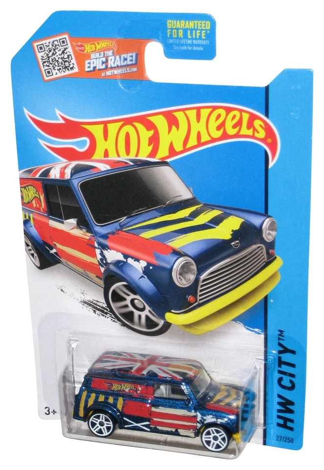 Hot Wheels HW City (2013) Blue '67 Austin Mini Van Toy 27/250 - Image 1 of 1