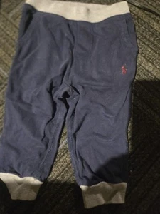 Polo Ralph Lauren Boys Gray Blue Sweatpants Joggers, Size M (10-12) - Picture 1 of 2
