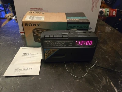 Sony Dream Machine ICF-C620 Reloj Despertador Doble Radio FM/AM Reproductor de Cassette (Funciona) Foto 1 de 4