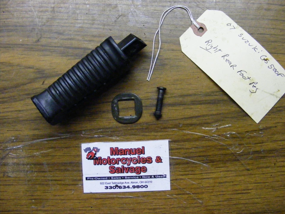 07 2007 estriba trasera derecha Suzuki GS500 F GS 500 Foto 1 de 1