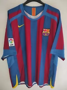 FC BARCELONA 2005-2006 camiseta shirt trikot maillot maglia XL - Imagen 1 de 5