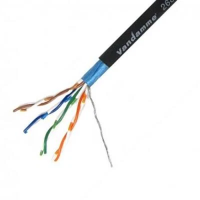 Van Damme TourCat Cat 5E flexible F/UTP Cable. Screened Dante Network Ethernet