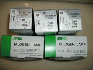 GE USHIO DYP LÁMPARA DE PROYECCIÓN 120V 600 VATIOS - LOTE DE 5 - Imagen 1 de 1