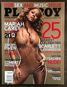 RARE USA Collectable March 2007 Playboy Magazine Mariah Carey Music Issue - Picture 1 of 1