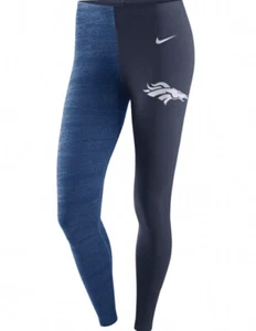 Nike Women's Denver Broncos Blue Leg-A-See Leggings Medium M Pants NFL - Picture 1 of 6